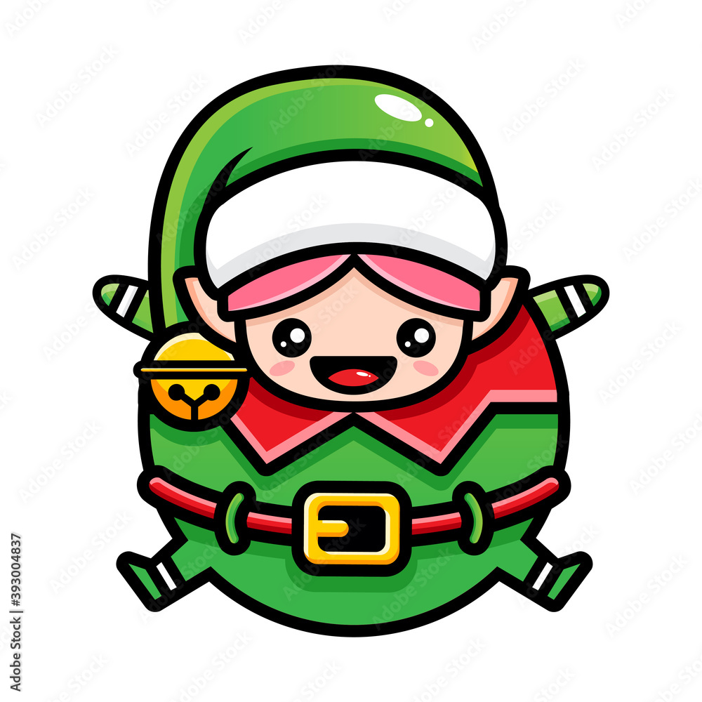 cute fairy character becomes a big fat balloon wearing santa costume cute fairy character becomes a big fat balloon wearing santa costume