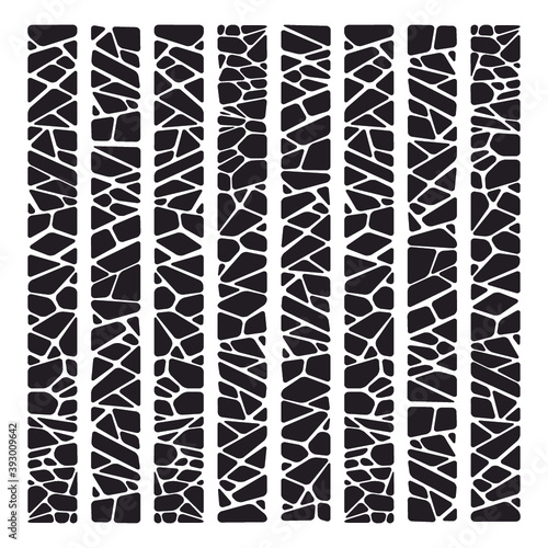 Abstract organic bio texture, isolated vector monochrome illustration. Design for web and mobile app.