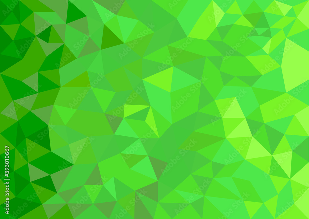 Green vector abstract textured polygonal background. Blurry triangle design. Pattern can be used for background.