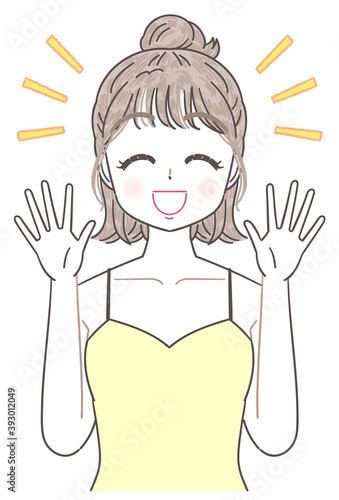若い かわいい 女性 美容