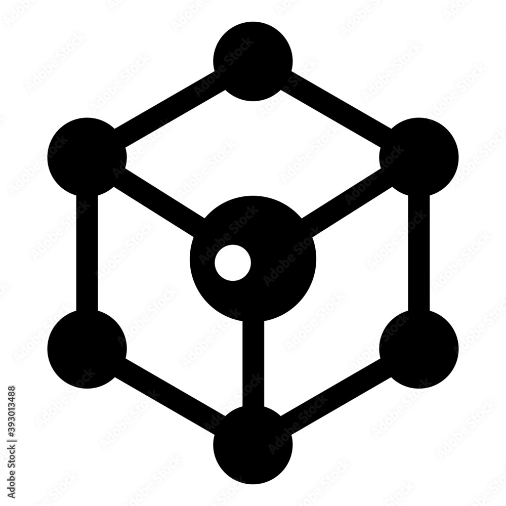 Molecular Cube Vector Molecular Cube Vector