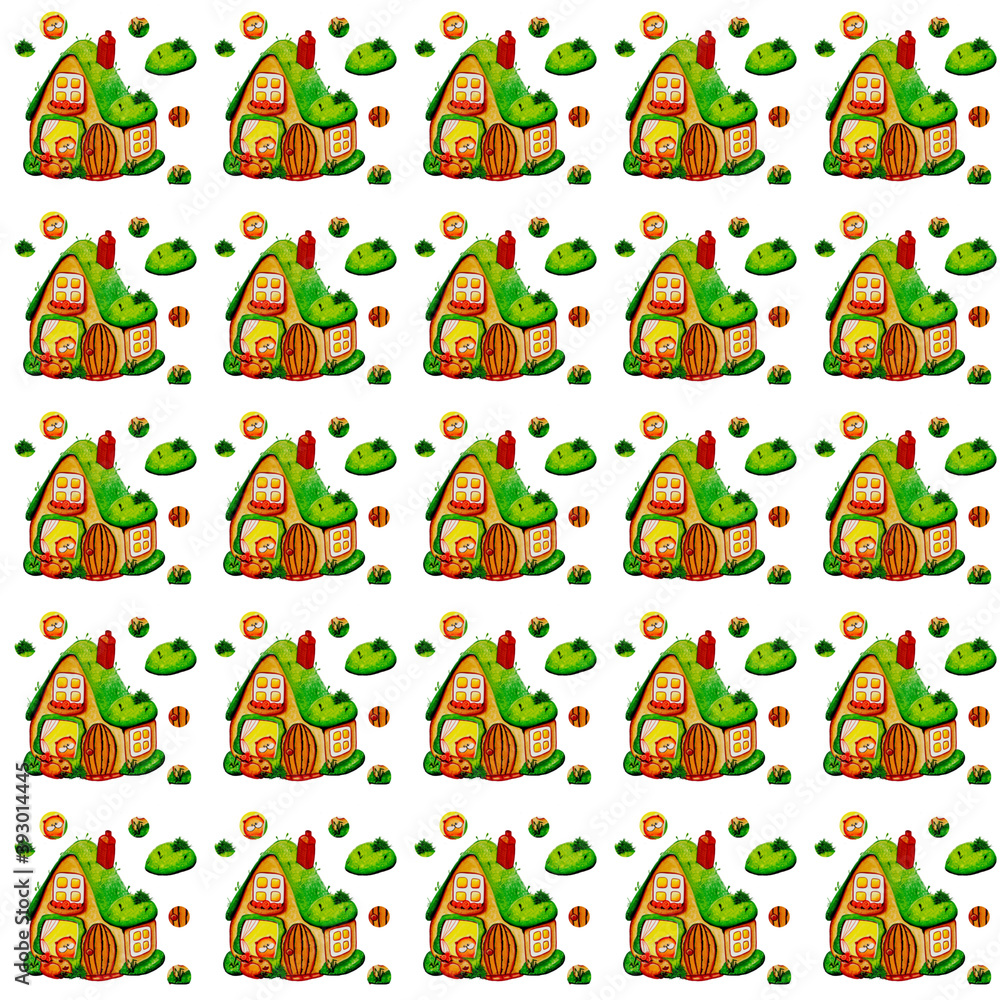 Pattern cat in the house Pattern cat in the house