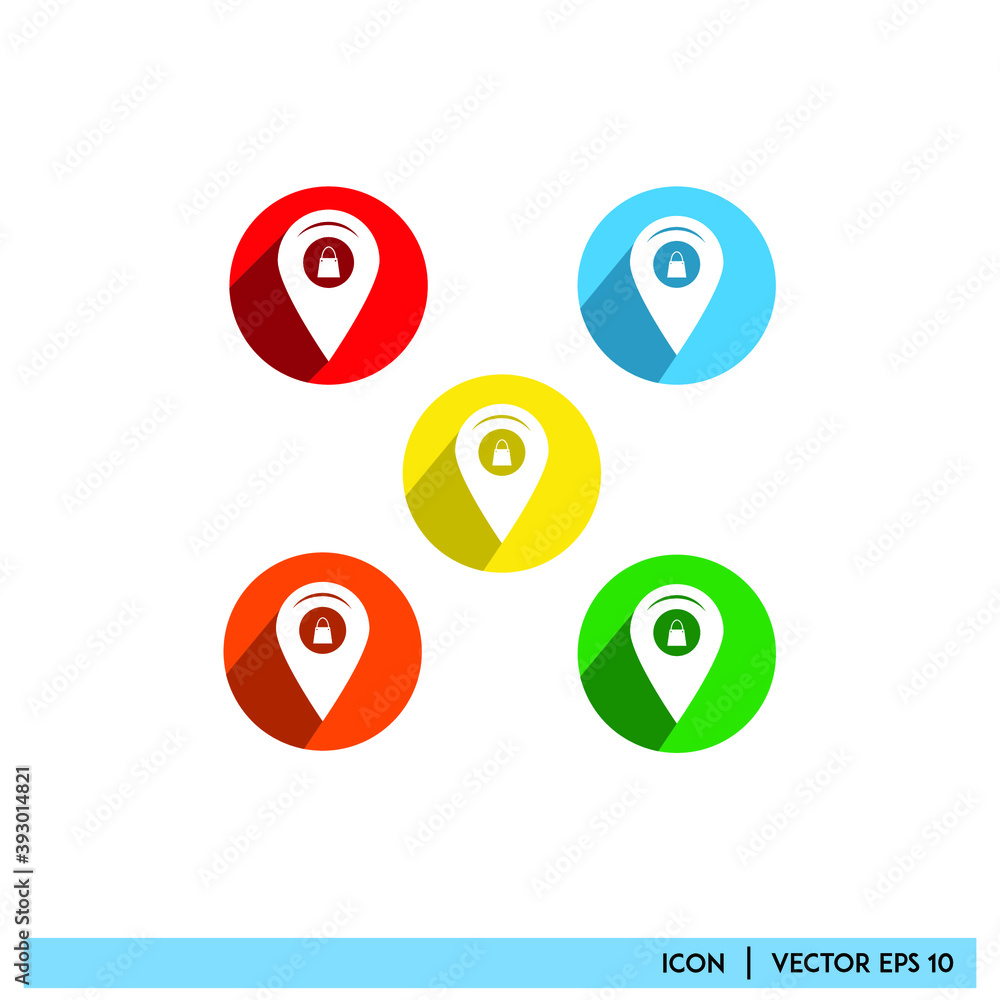 Icon vector graphic of mark point, mark location, good for template web app etc Icon vector graphic of mark point, mark location, good for template web app etc