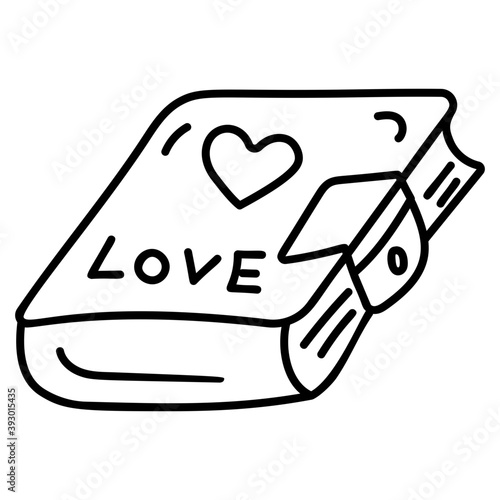 Love Book Vector 