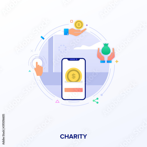 Flat Charity Vector 