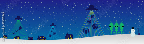 エイリアンのクリスマスツリー