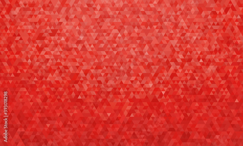 Abstract geometric background, pattern of triangles in red, design for poster, banner, card and template. Vector illustration