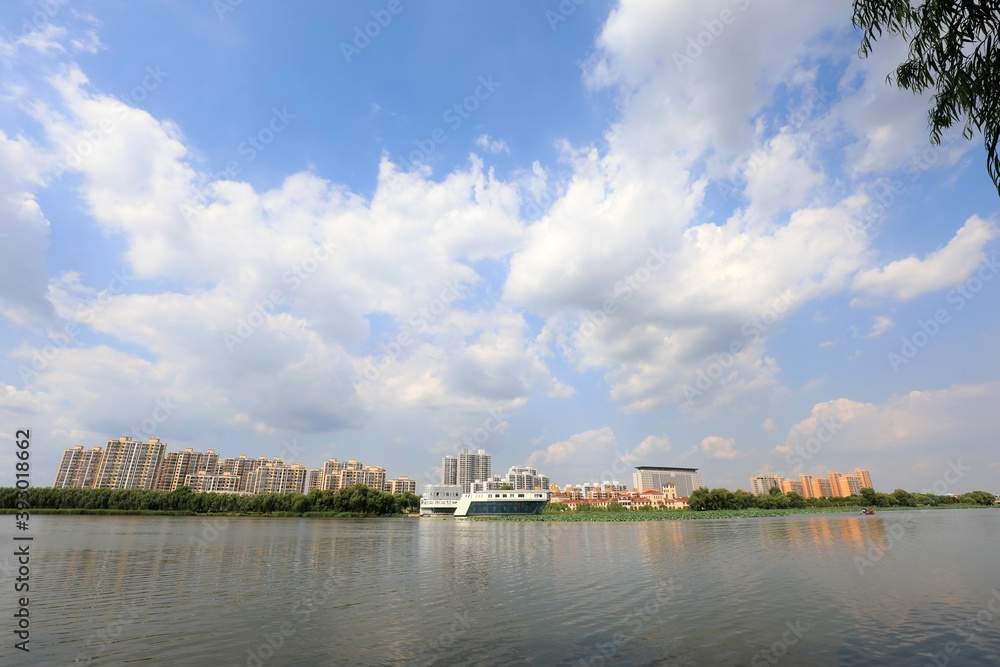 Waterfront City Scenery, North China