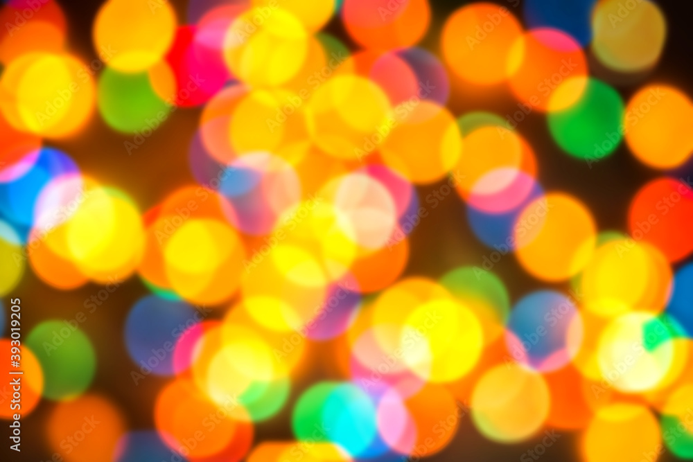 Fototapeta premium defocuced christmas lights background. Bokeh. Abstract. Background.