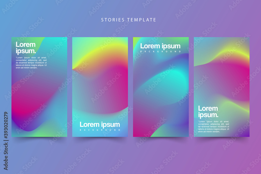 Fototapeta premium Abstract gradient for stories template