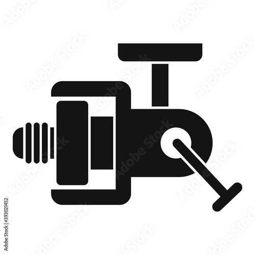 Modern fishing reel icon. Simple illustration of modern fishing reel vector icon for web design isolated on white background