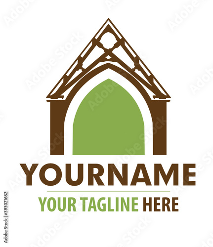 Logo charpentier, bois et charpente