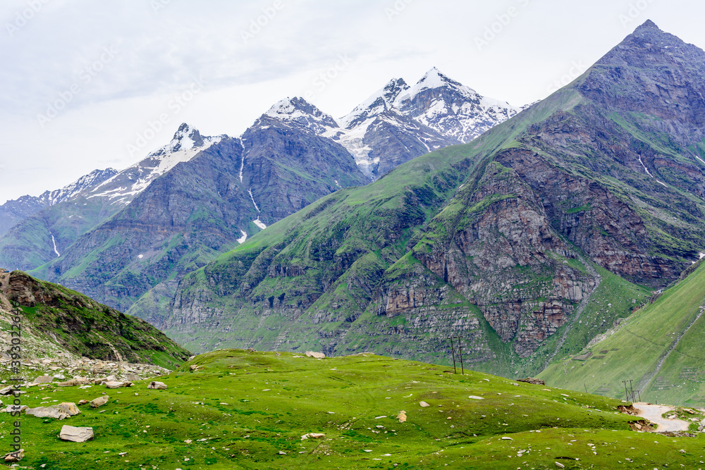 Fototapeta premium Landscape of Spiti Valley in Himachal Pradesh, India