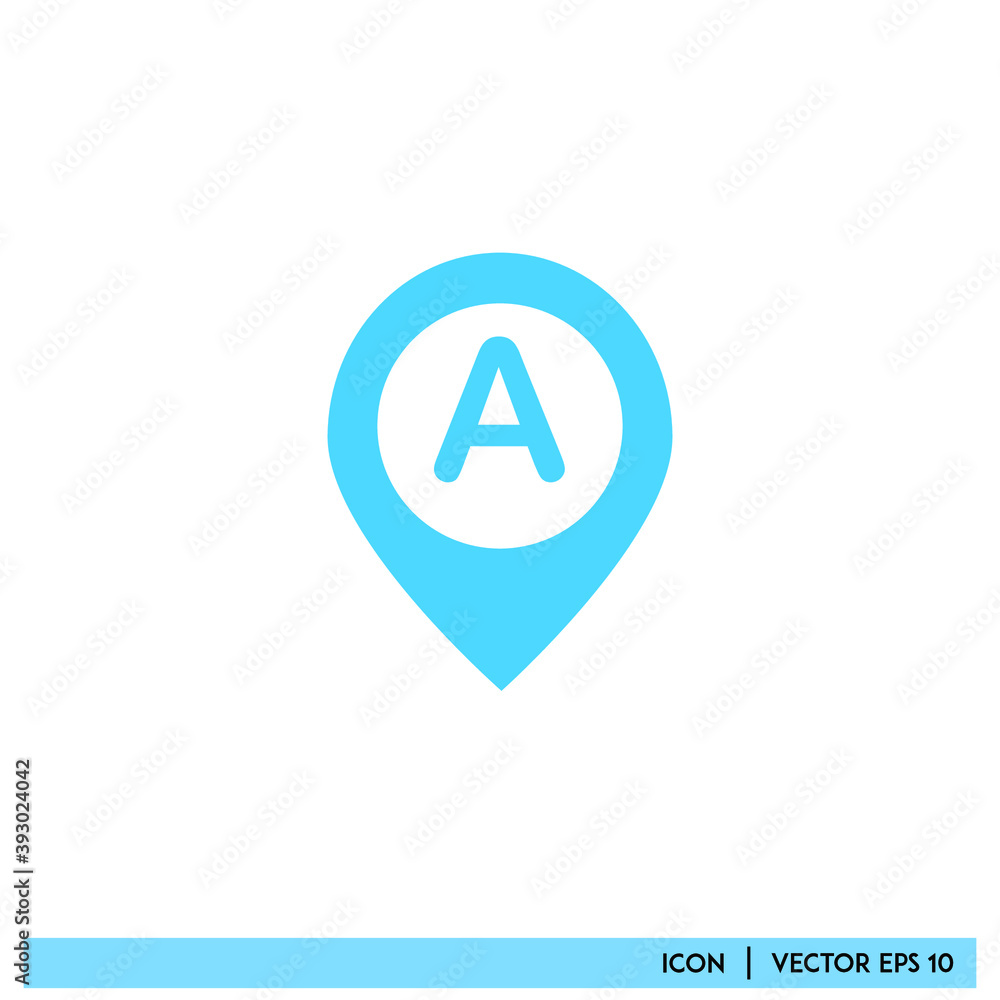 Icon vector graphic of mark point, mark location, good for template web app etc Icon vector graphic of mark point, mark location, good for template web app etc