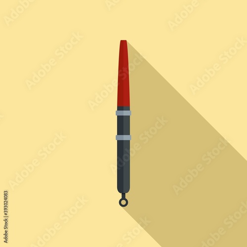 Bobber tackle icon. Flat illustration of bobber tackle vector icon for web design