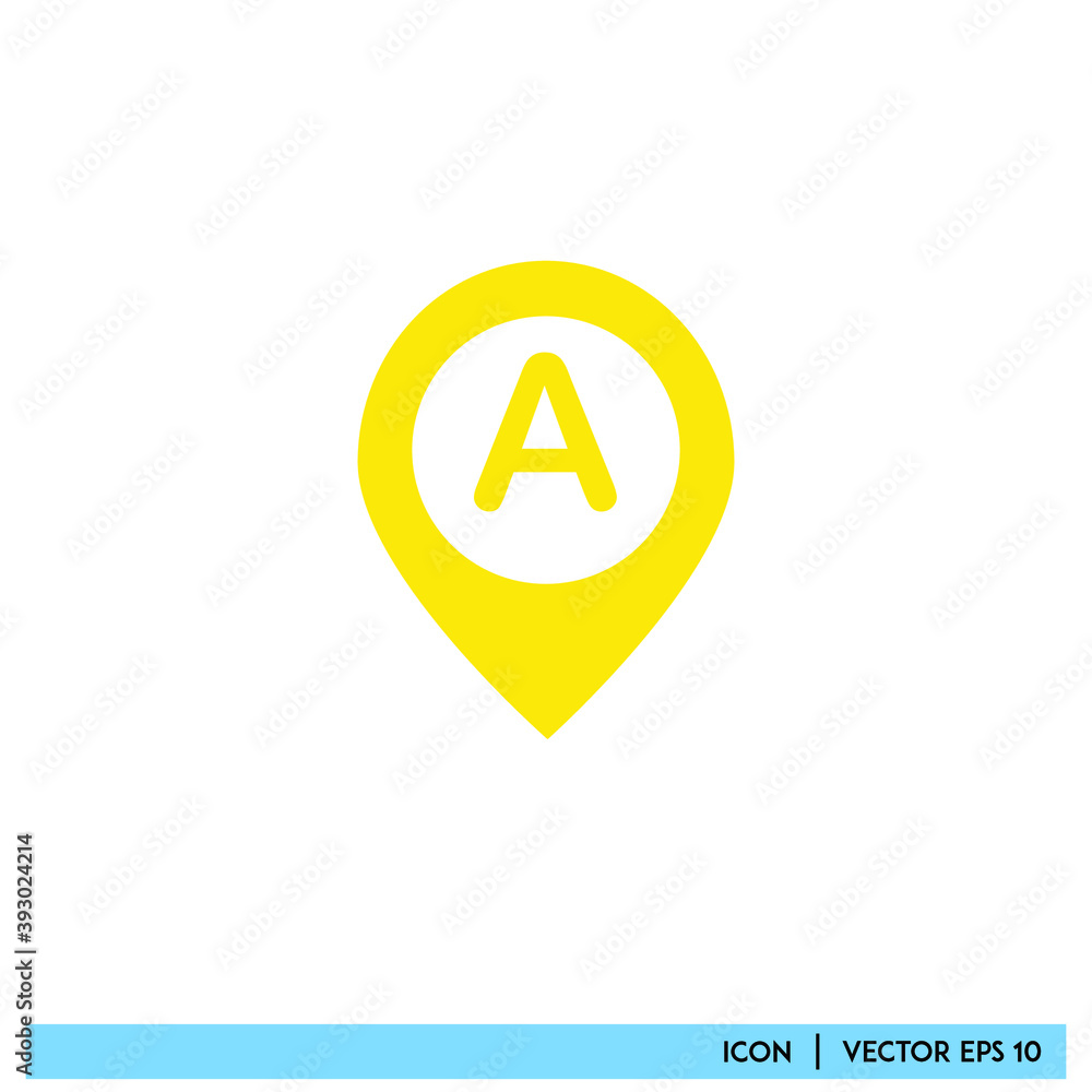 Icon vector graphic of mark point, mark location, good for template web app etc Icon vector graphic of mark point, mark location, good for template web app etc