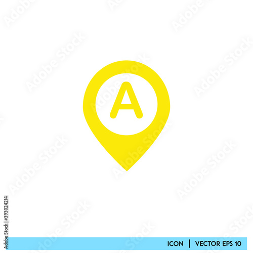 Free Download Icon vector graphic of mark point, mark location, good for template web app etc - GFXLoad