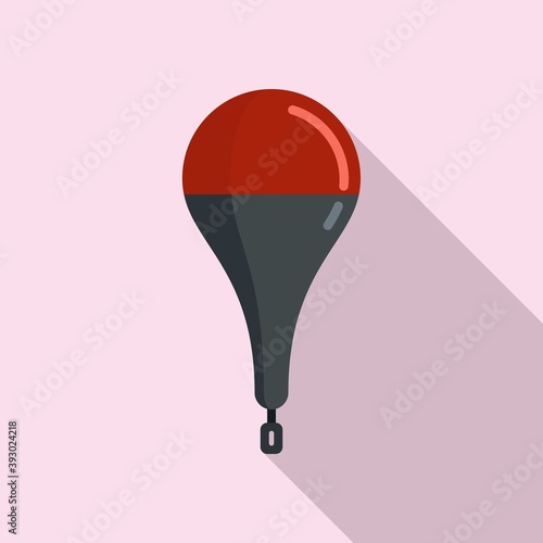 Bobber rod icon. Flat illustration of bobber rod vector icon for web design