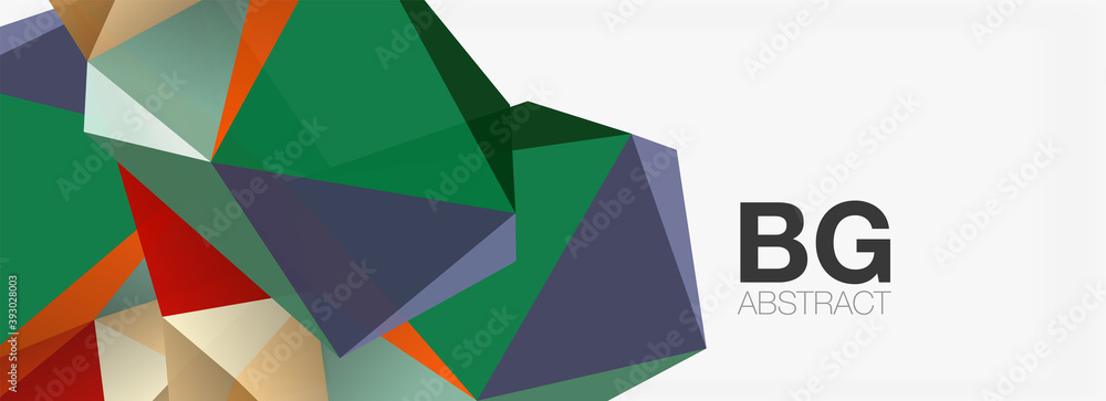 3d mosaic abstract backgrounds, low poly shape geometric design 3d mosaic abstract backgrounds, low poly shape geometric design