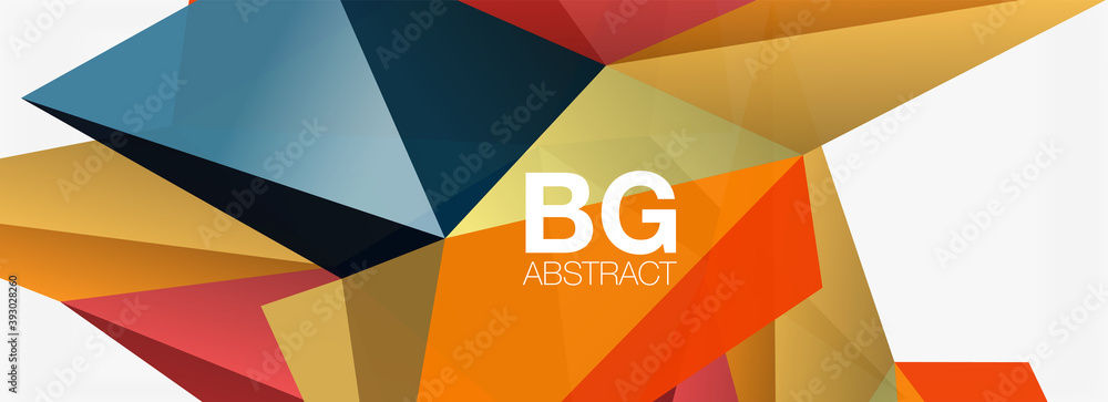 3d mosaic abstract backgrounds, low poly shape geometric design 3d mosaic abstract backgrounds, low poly shape geometric design