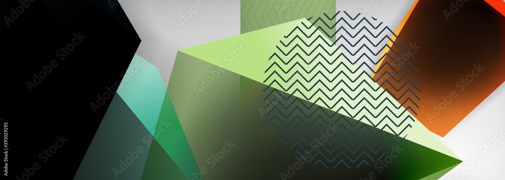 Low poly 3d geometric shapes, minimal abstract background. Vector illustrations for covers, banners, flyers and posters and other Low poly 3d geometric shapes, minimal abstract background. Vector illustrations for covers, banners, flyers and posters and other