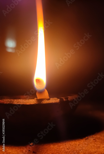 Burning Deepak in the occasion of Deepawali festival