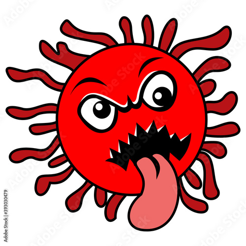 vector graphic illustration  of the corona virus.It is suitable for use as a corona virus prevention virus icon © NilsonKartiko