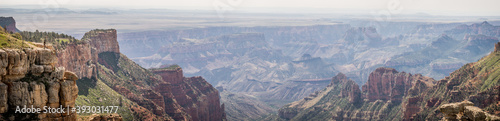 Grand Canyon wide panorama view from Saddle Mountain Overlook, Arizona