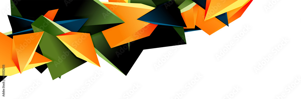 Triangle mosaic abstract background, 3d triangular low poly shapes. Geometric vector illustration for covers, banners, flyers and posters and other Triangle mosaic abstract background, 3d triangular low poly shapes. Geometric vector illustration for covers, banners, flyers and posters and other