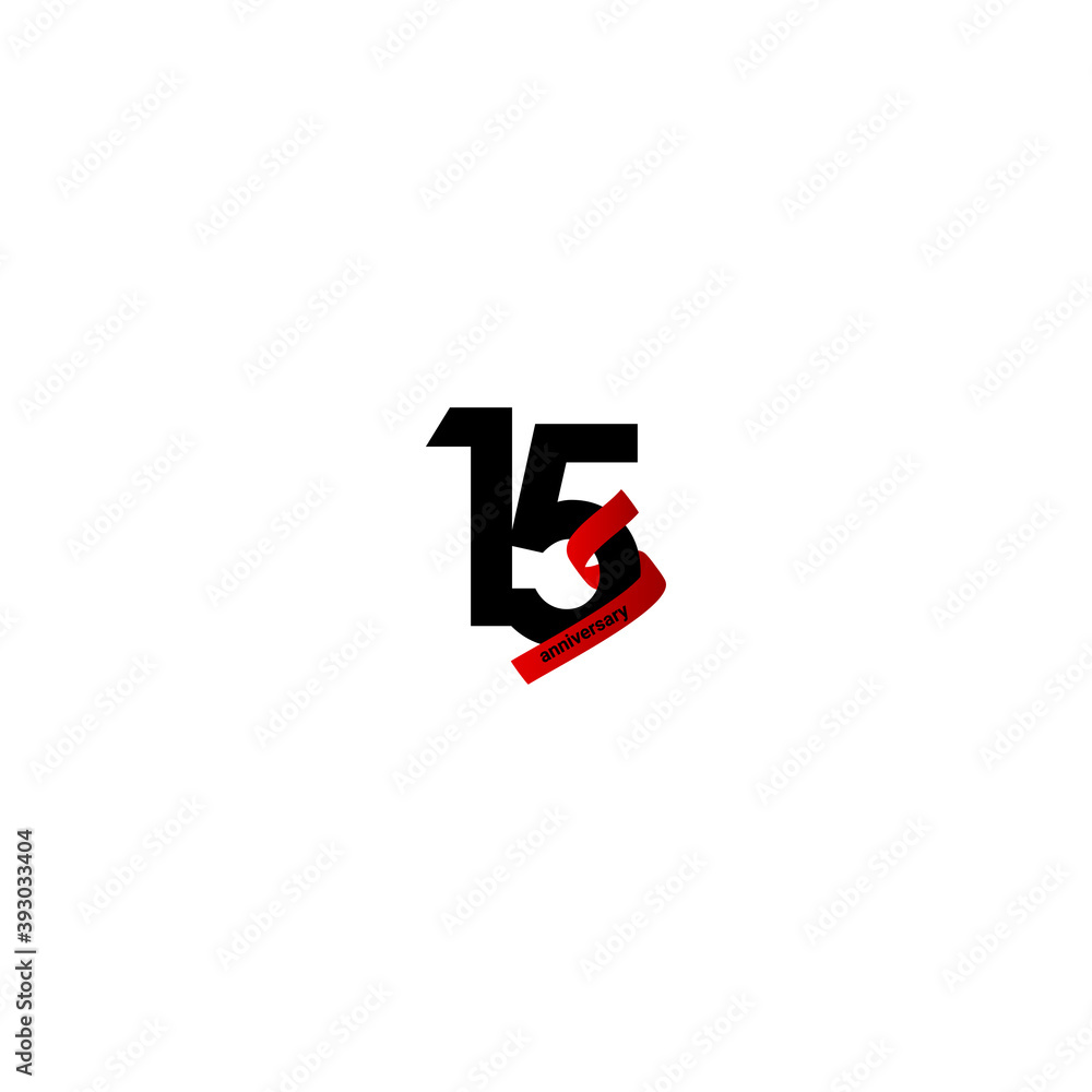 15 Years Anniversary Celebration Elegant Vector Template Design Illustration 15 Years Anniversary Celebration Elegant Vector Template Design Illustration
