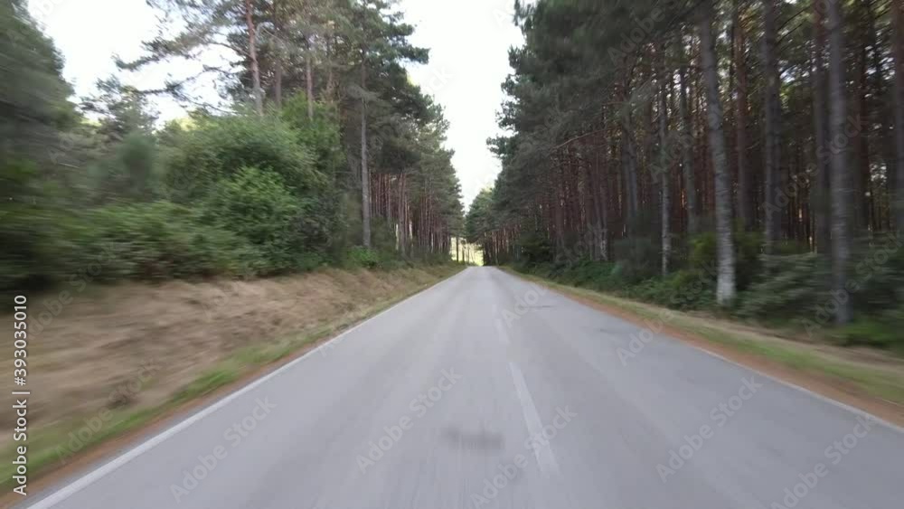 Drone video from a road in Galicia, Spain Drone video from a road in Galicia, Spain