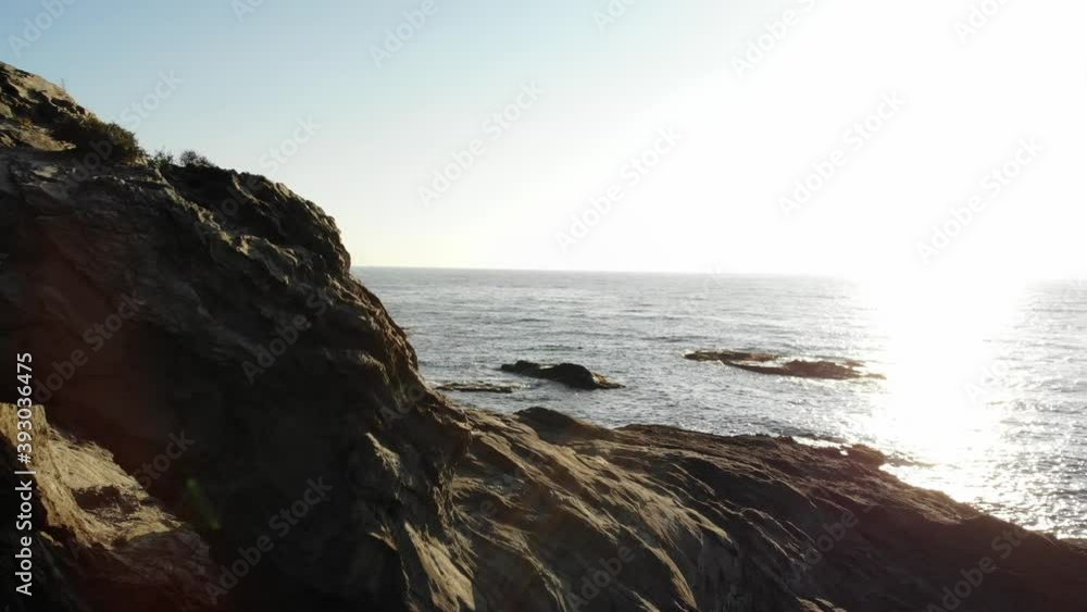 Aerial view of spanish coastline with rocks formation. Mediterranean region of Villaricos, Almeria, eastern Andalusia. Aerial view of spanish coastline with rocks formation. Mediterranean region of Villaricos, Almeria, eastern Andalusia.
