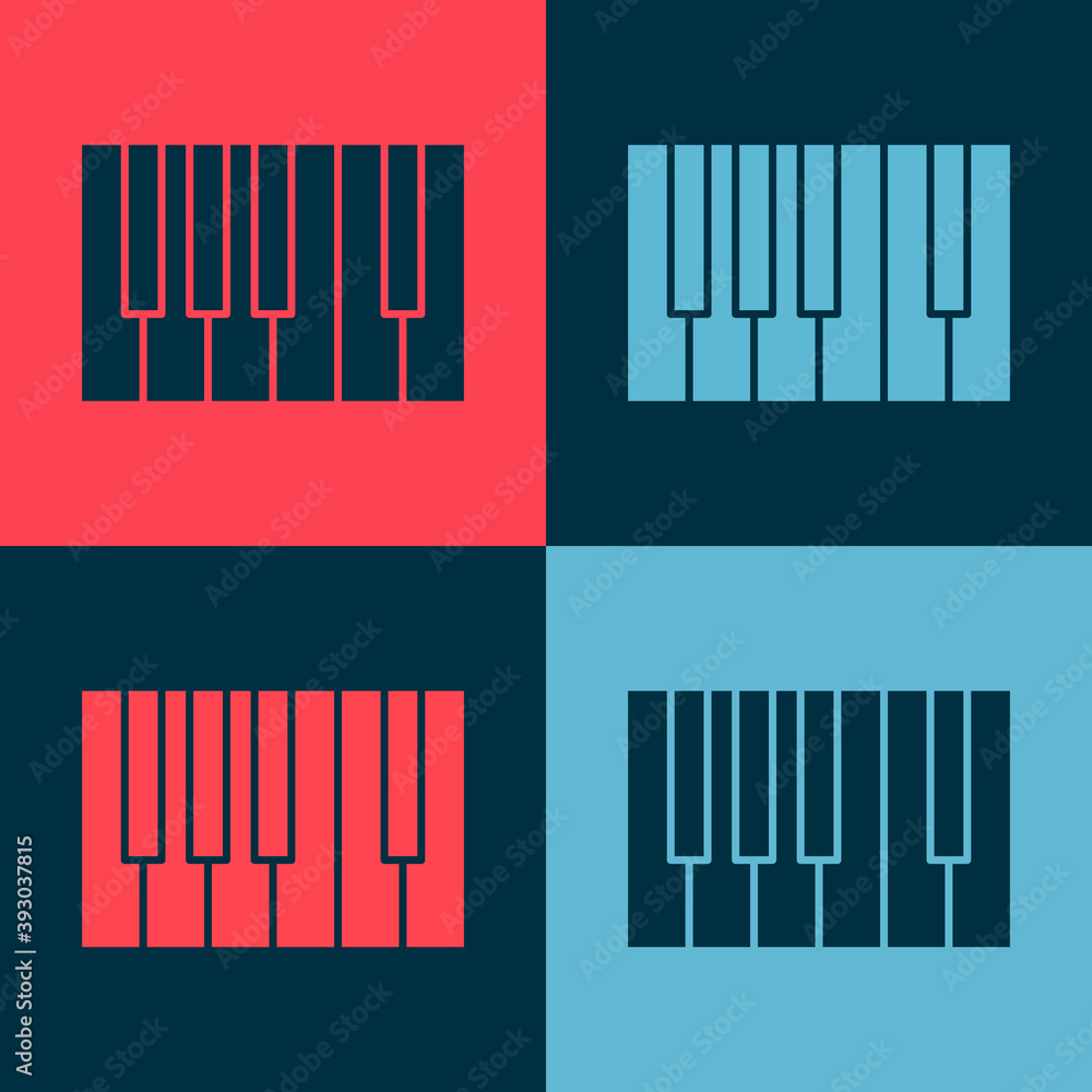Pop art Grand piano icon isolated on color background. Musical instrument. Vector. Pop art Grand piano icon isolated on color background. Musical instrument. Vector.