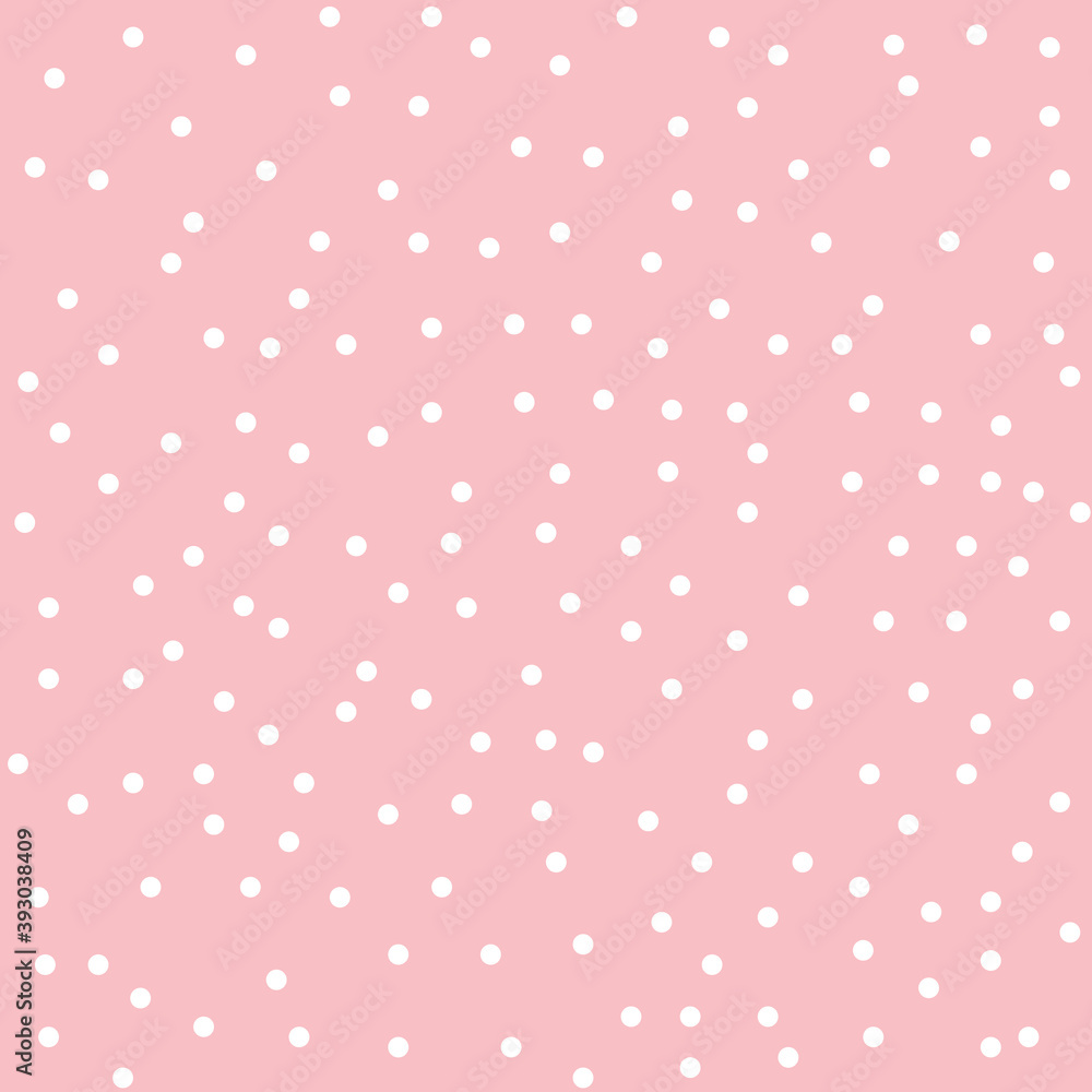 Pink and white dots, scattered polka pattern, random tiny dots, abstract simple girly background. Pink and white dots, polka simple cute pattern. Pink and white dots, scattered polka pattern, random tiny dots, abstract simple girly background. Pink and white dots, polka simple cute pattern.