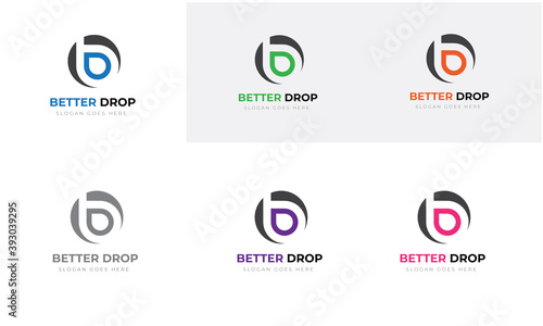Bitter Drop, Creative b letter with drop logo for company & Brand 