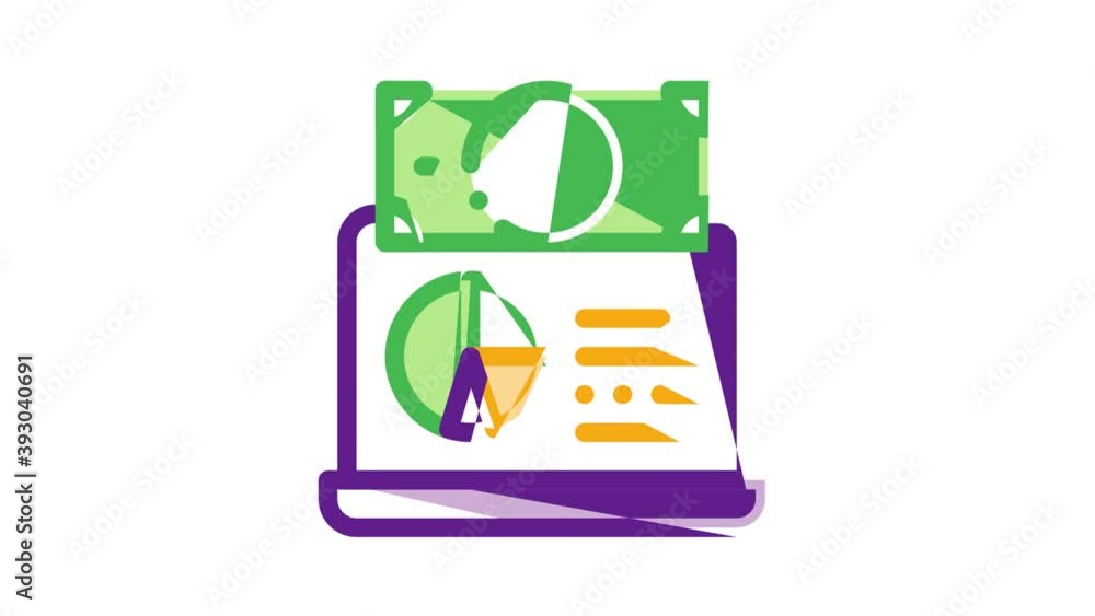 Financial Accounting Icon Animation Money Dollar Sings On Smartphone Display And Magnifier, Web Site And Laptop Financial Financial Accounting Icon Animation Money Dollar Sings On Smartphone Display And Magnifier, Web Site And Laptop Financial