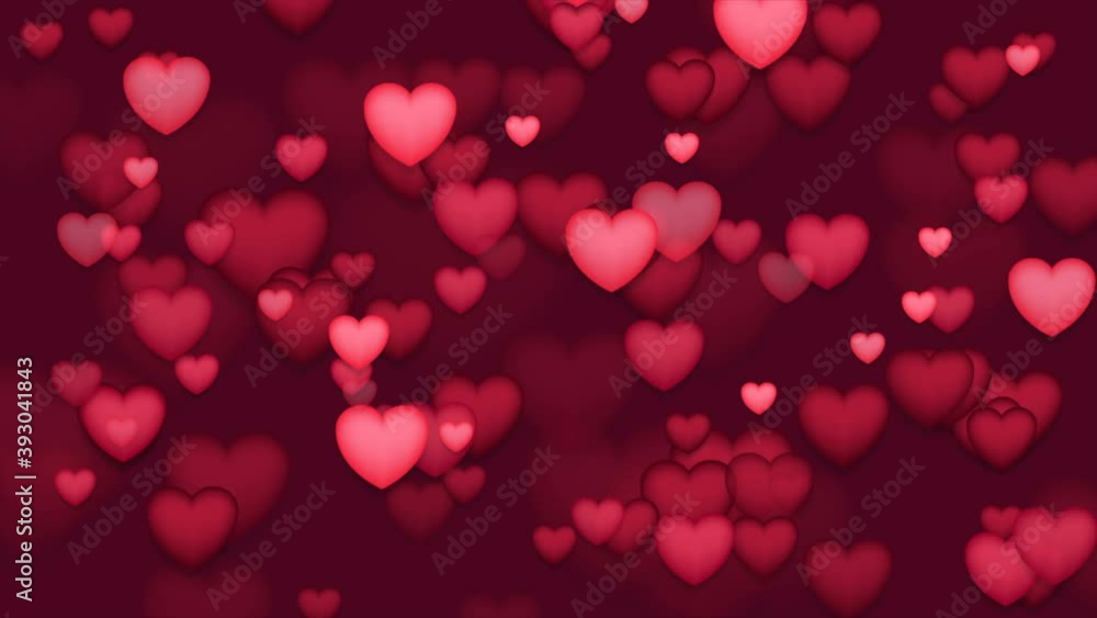 Red and pink hearts abstract St Valentines Day motion background. Seamless looping. Video animation Ultra HD 4K 3840x2160 Red and pink hearts abstract St Valentines Day motion background. Seamless looping. Video animation Ultra HD 4K 3840x2160