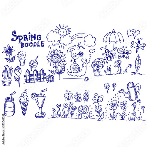 Spring Doodle  sketch illustration