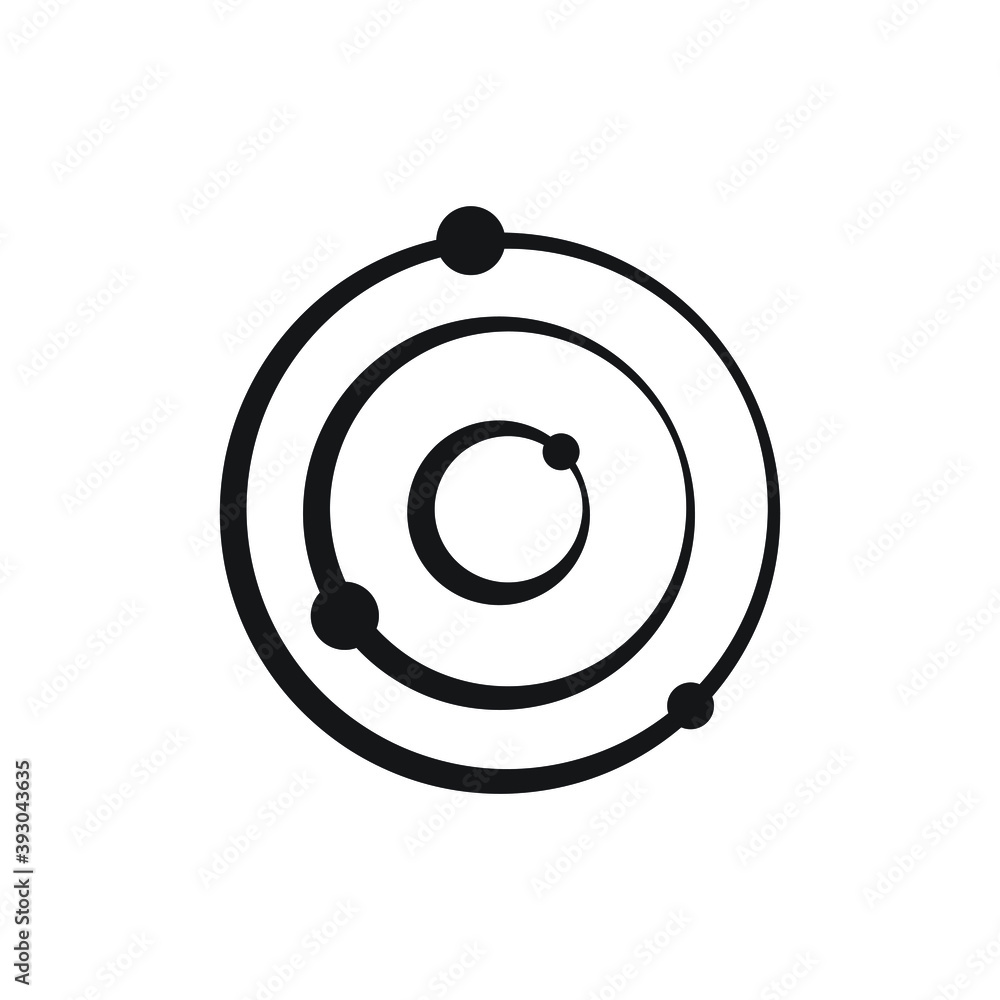 Solar system icon design isolated on white background Solar system icon design isolated on white background