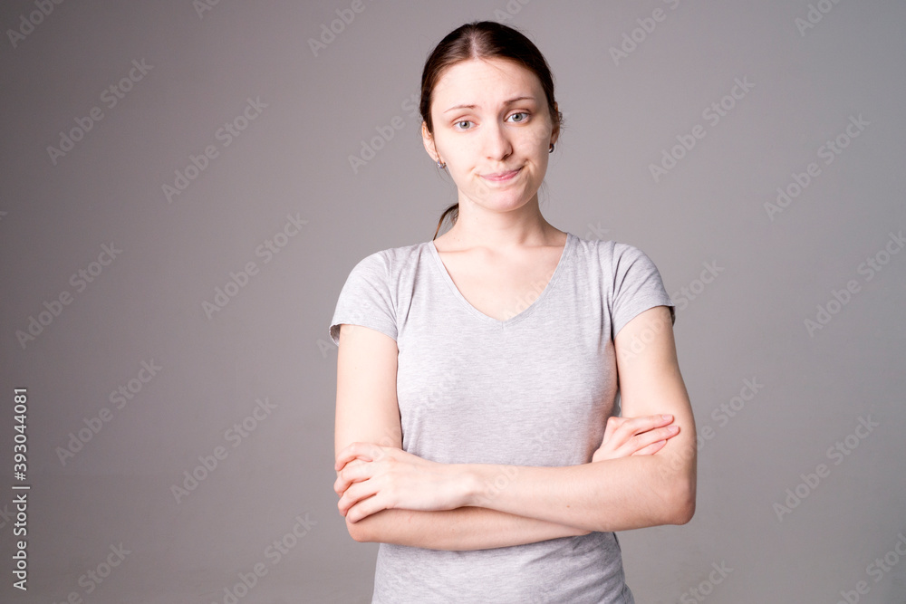 Young woman beauty face portrait Young woman beauty face portrait