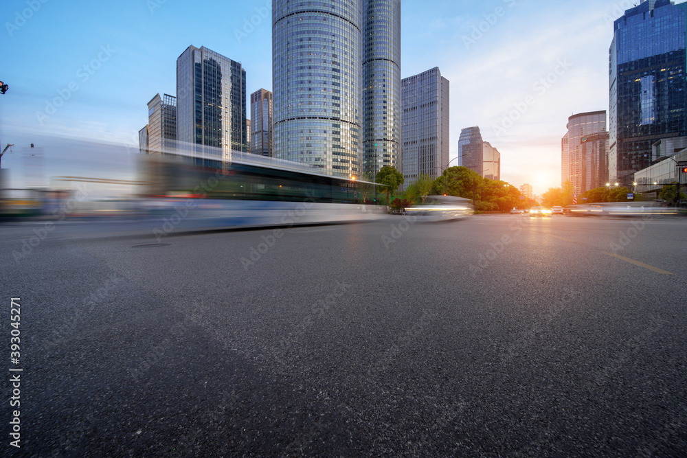 Fototapeta premium qianjiang new city central business district