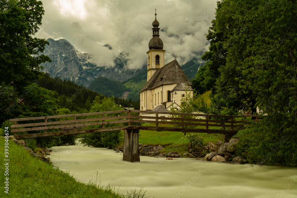 Pfarrkirche St. Sebastian in Ramsau. Pfarrkirche St. Sebastian in Ramsau.