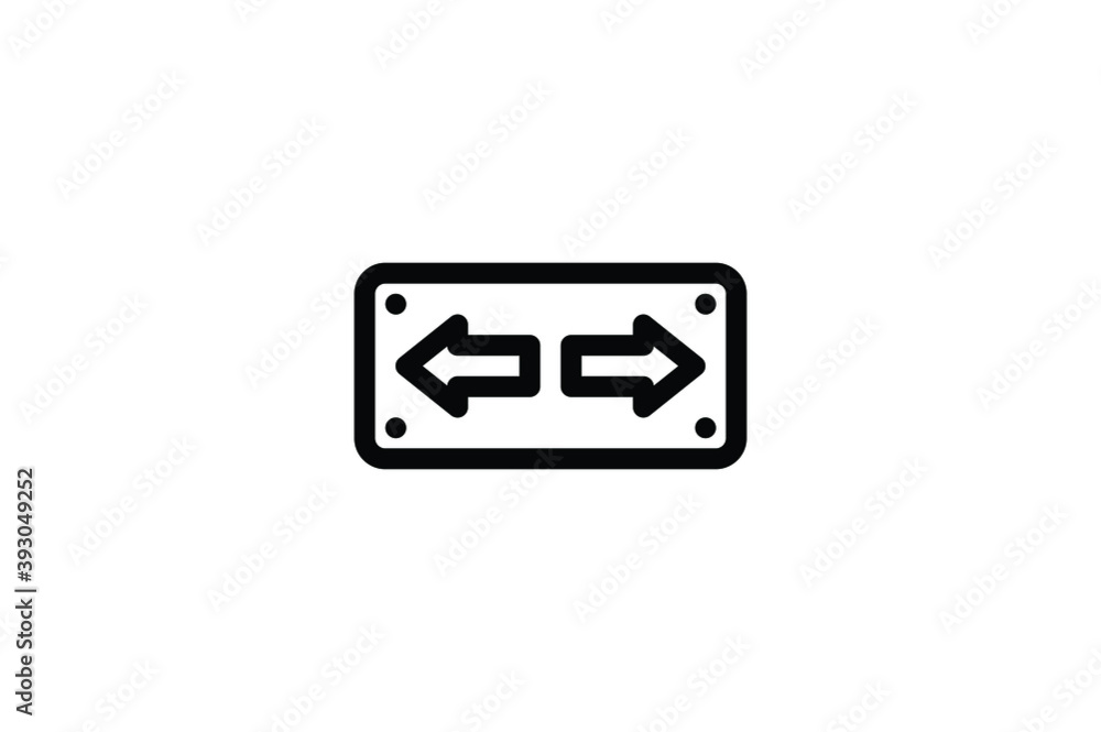 Driving School Icon - Turn Signal Driving School Icon - Turn Signal