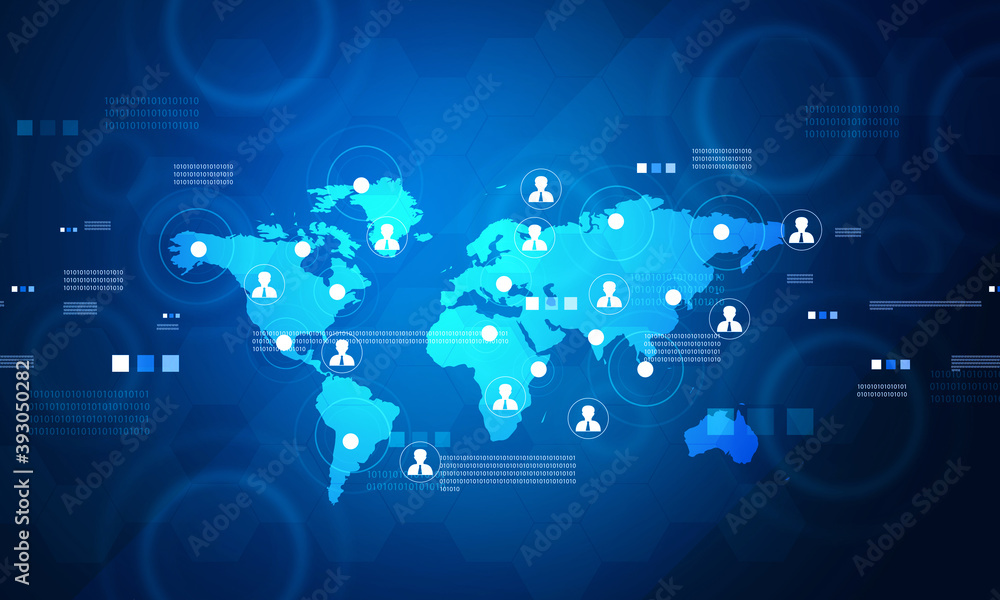 Global business communication background. 3d illustration.. Global business communication background. 3d illustration..