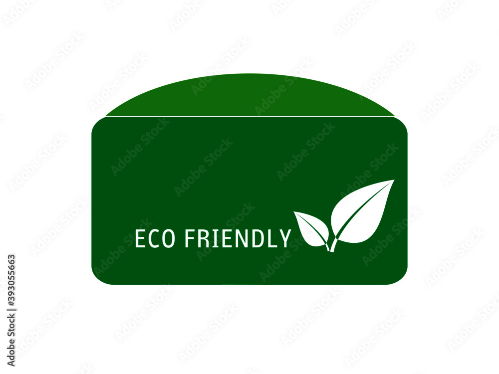 Biogasanlage ECO FRIENDLY auf weißen Hintergrund