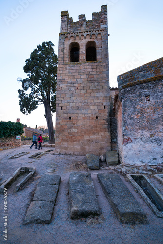 Monells village, Baix Emporda, The Costa Brava, Emporda region, Girona Province, Catalonia, Spain, Europe photo