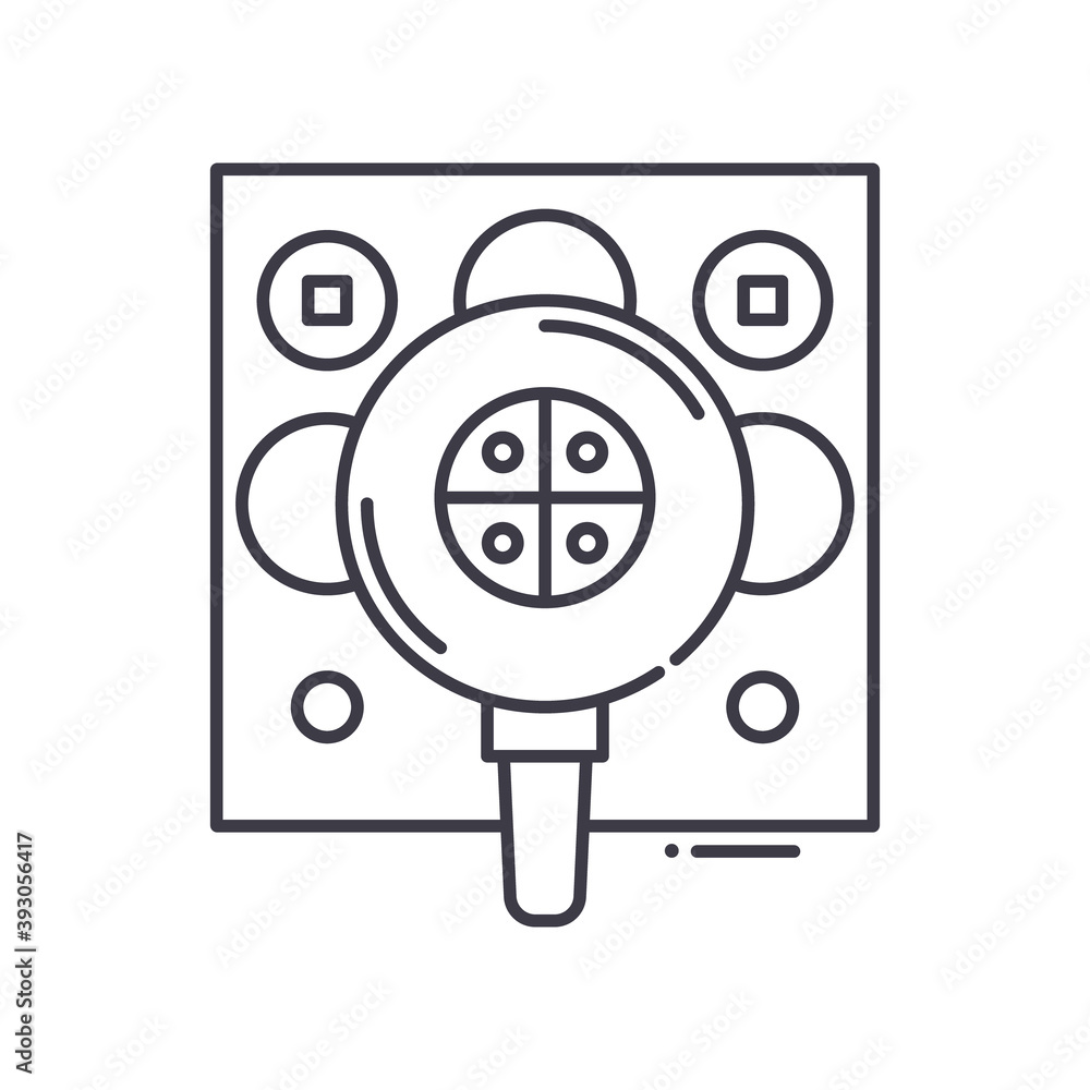 Random sample icon, linear isolated illustration, thin line vector, web design sign, outline concept symbol with editable stroke on white background. Random sample icon, linear isolated illustration, thin line vector, web design sign, outline concept symbol with editable stroke on white background.