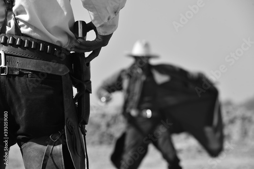 duel between cowboys. affair of honor photo