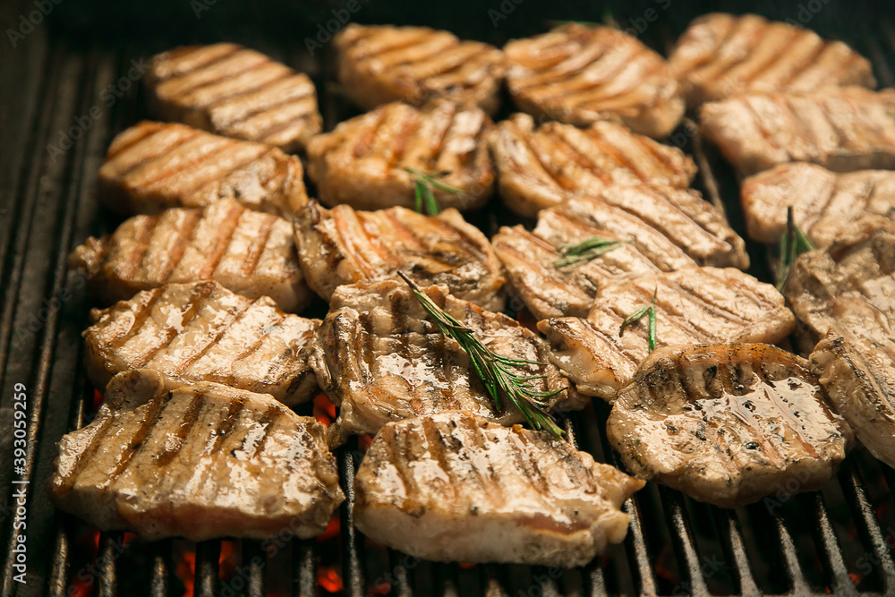 steak of veal, roasted on the grill steak of veal, roasted on the grill