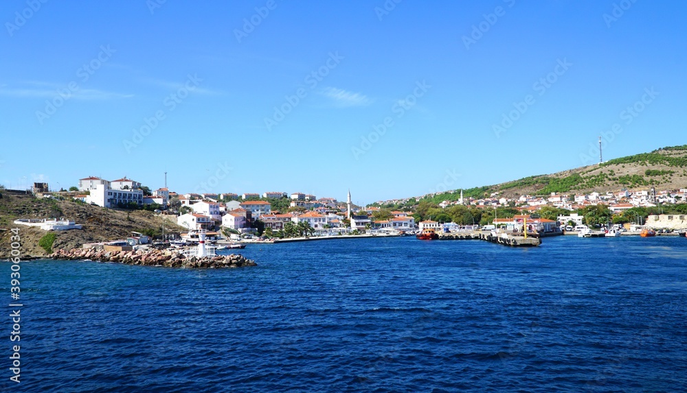 View of Bozcaada island in Canakkale district of Turkey.